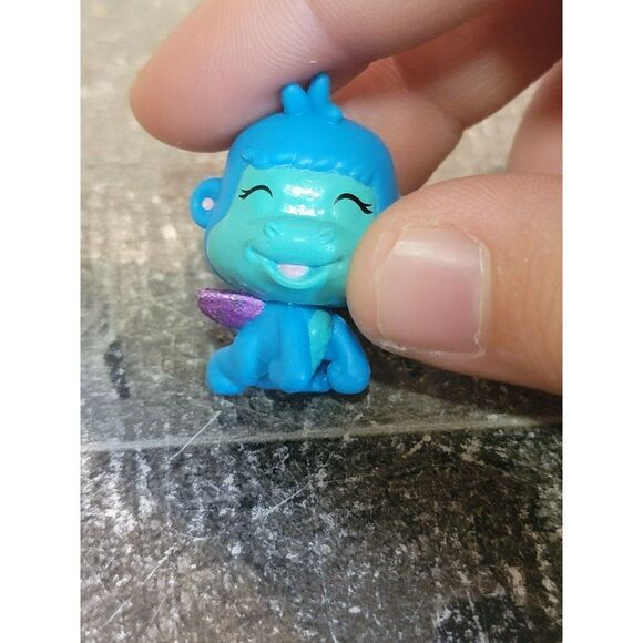 SML blue Monkey chimp purple glitter winged angel toy figure - Picture 2 of 3